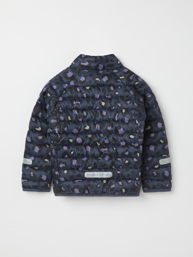 Padded, lightweight jacket with leopard print
