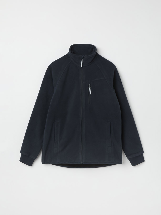 Solid color windproof fleece jacket for adult