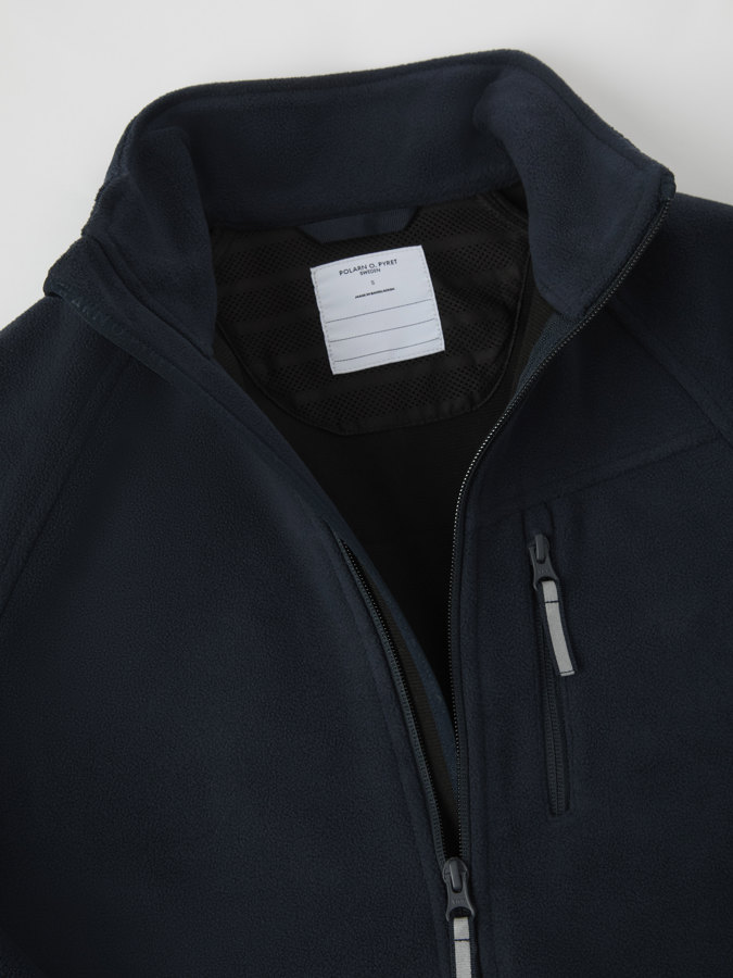 Solid color windproof fleece jacket for adult