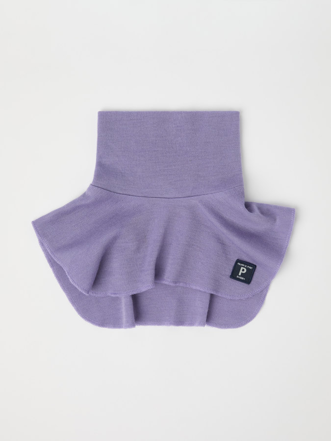 Solid color neckwarmer in merino wool