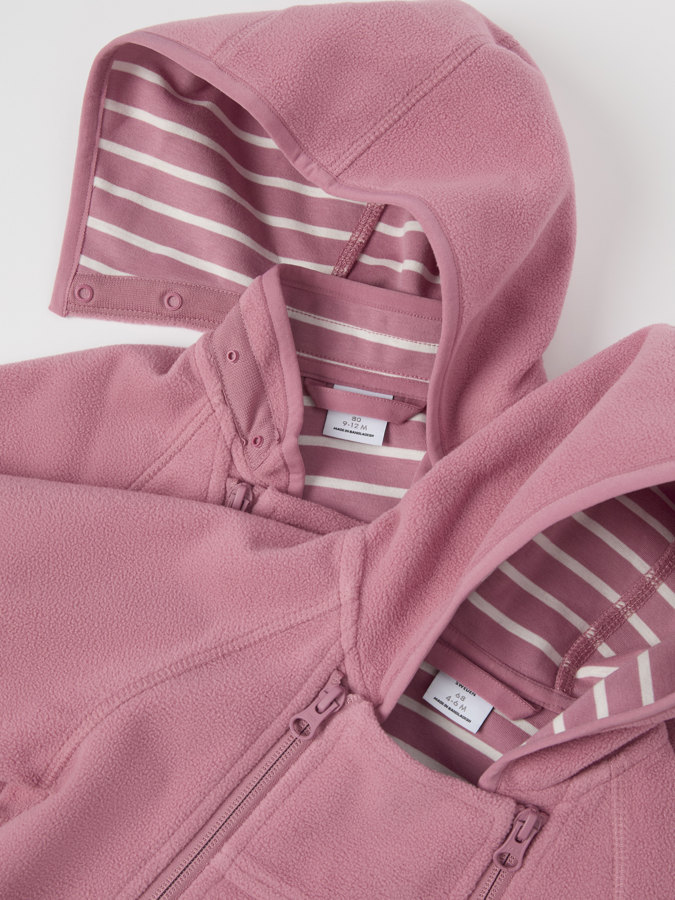 Solid color, windproof fleece all-in-one