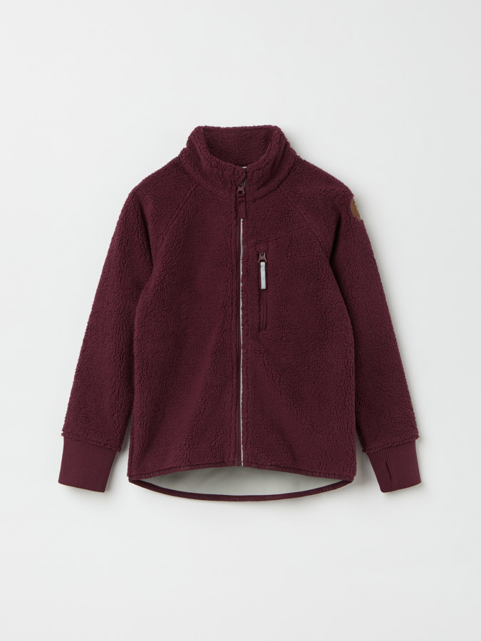 Solid color, windproof pile fleece jacket