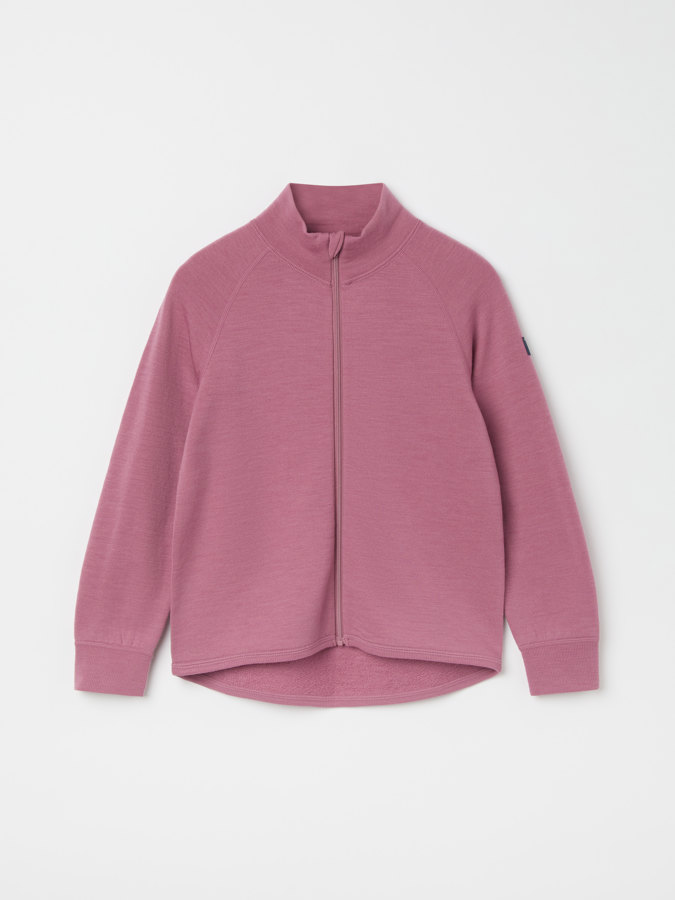 Jacket in merino wool terry