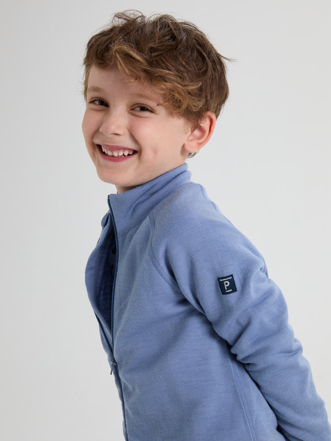 Jacket in merino wool terry