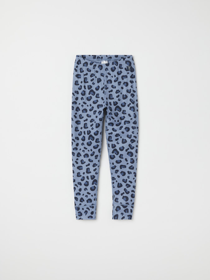 Base layer pants with leopard print
