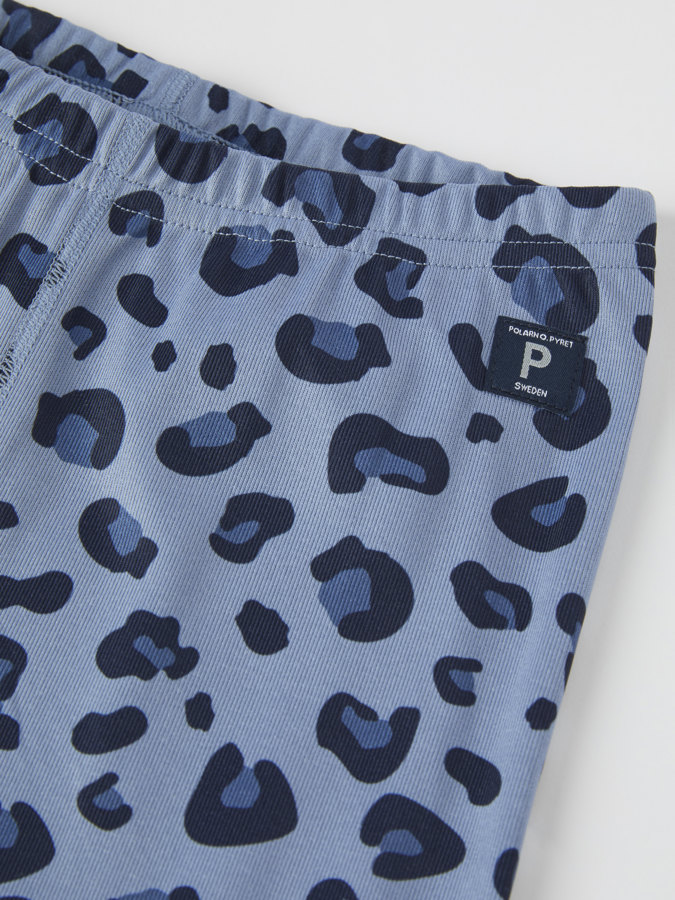 Base layer pants with leopard print