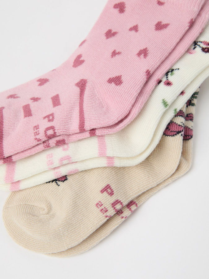 3-pack of print socks