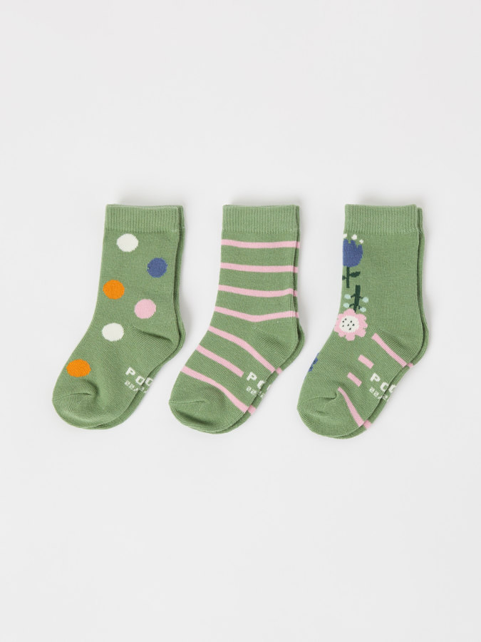 3-pack of print socks