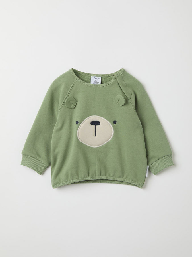 Sweatshirt with bear print