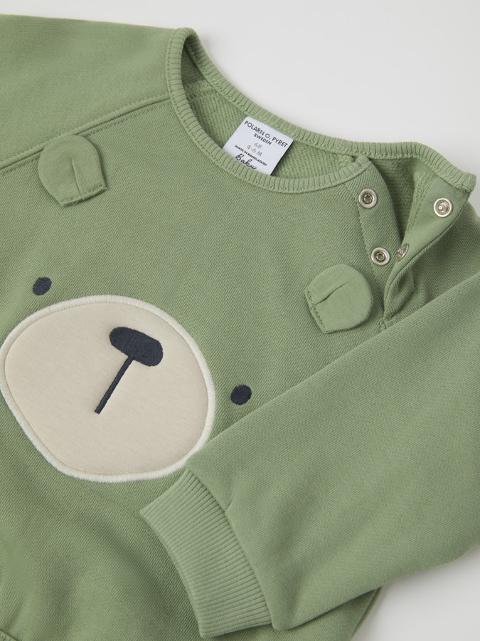 Sweatshirt with bear print