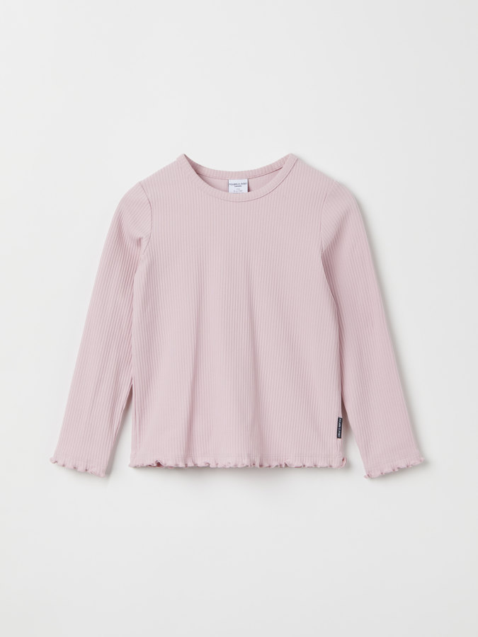 Solid color, ribbed top