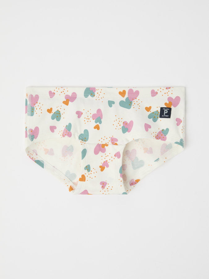 Hipster brief with heart print