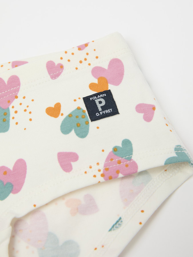 Hipster brief with heart print