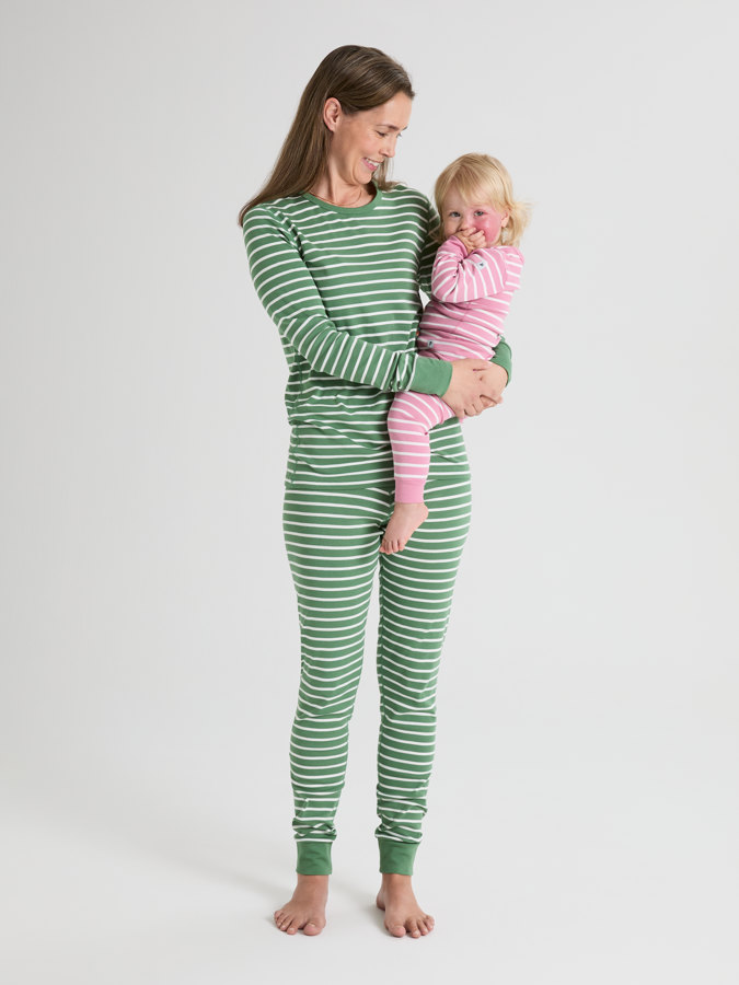 Striped set with top and knickers for adult