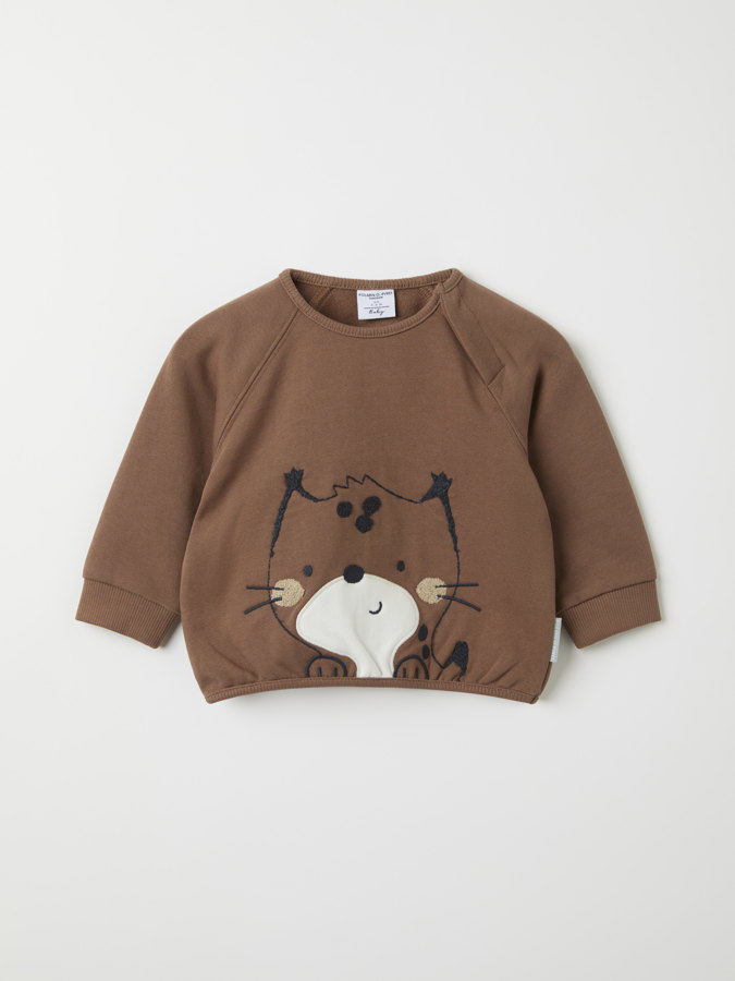 Sweatshirt with lynx print