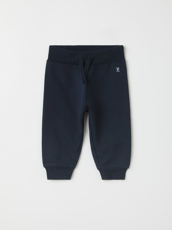 Solid color sweatpants with brushed inside