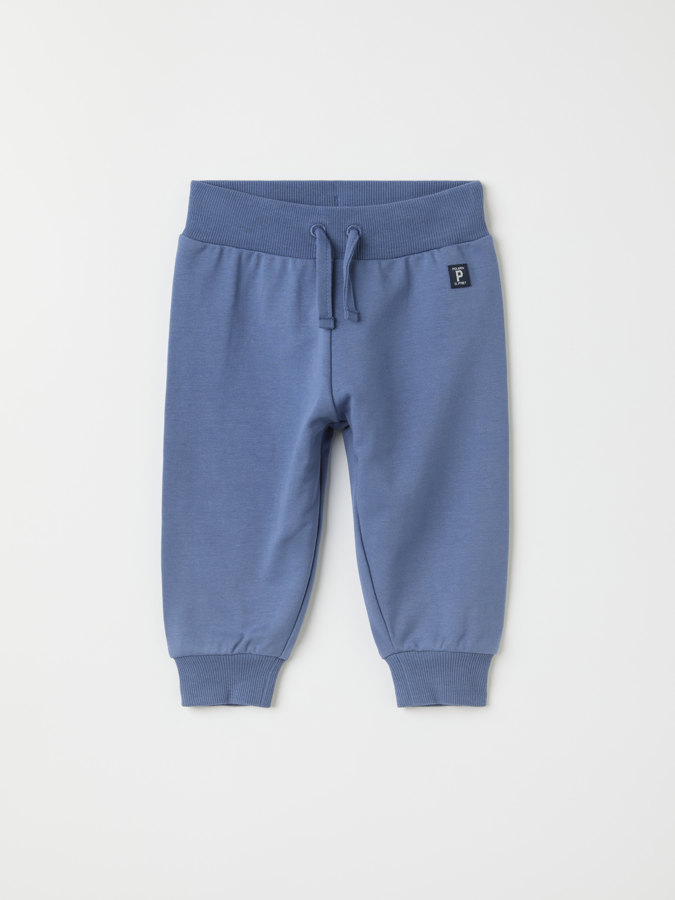Solid color sweatpants with brushed inside