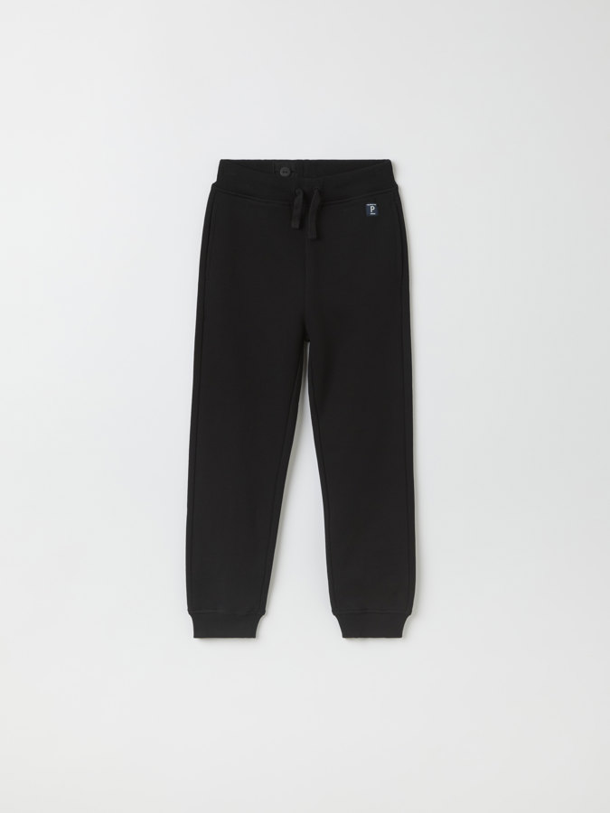 Solid color sweatpants with pockets