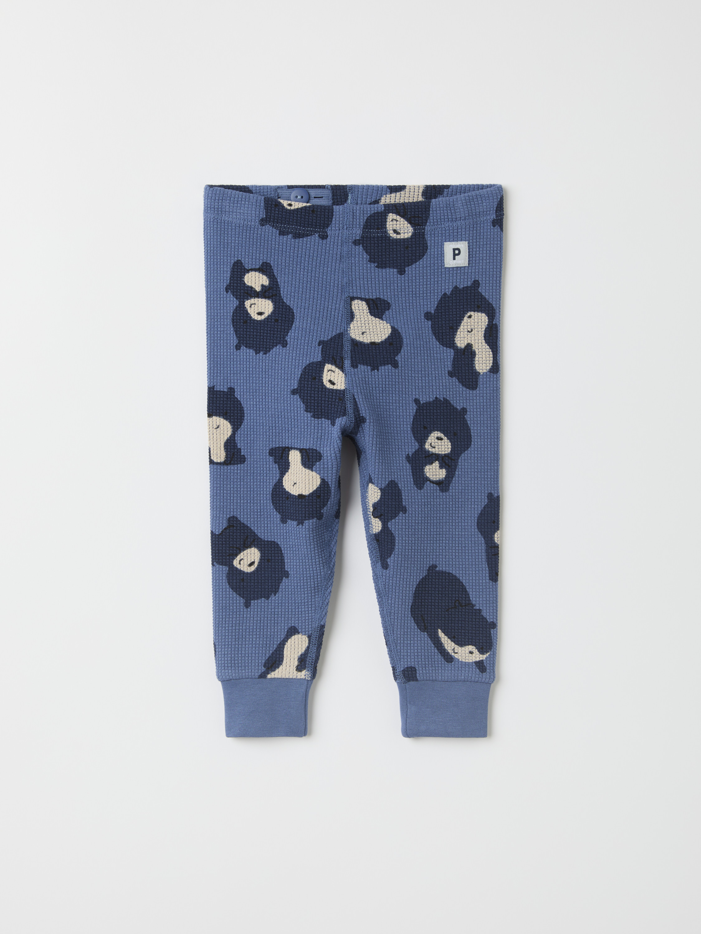 Leggings with bear print