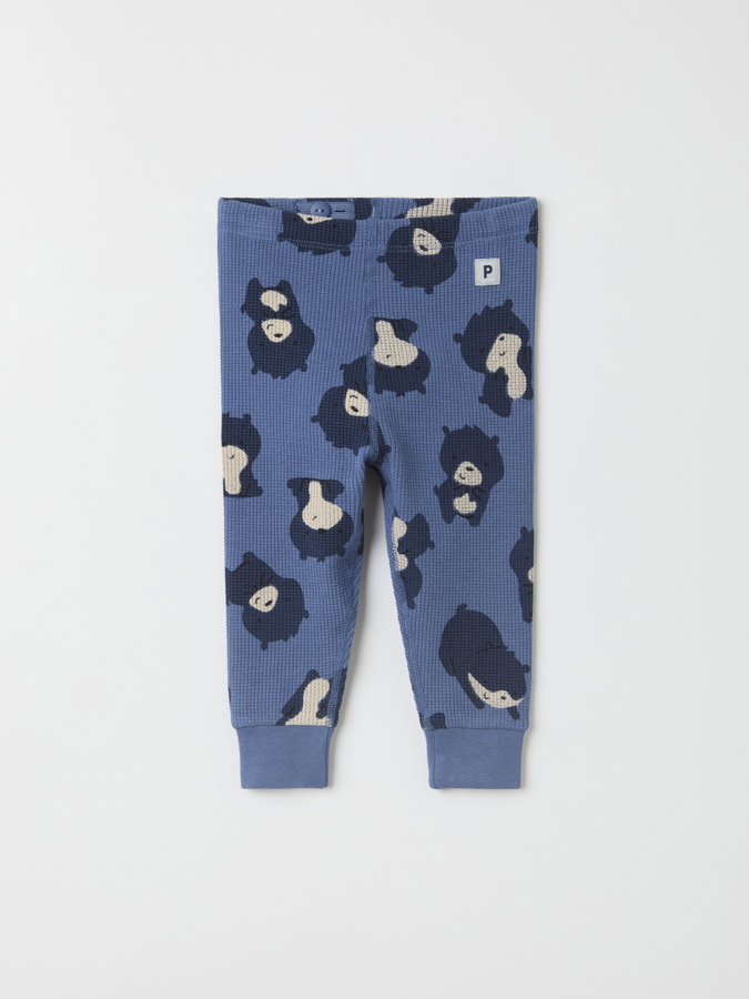 Pants with bear print