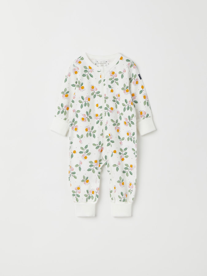 sleepsuit with berry print