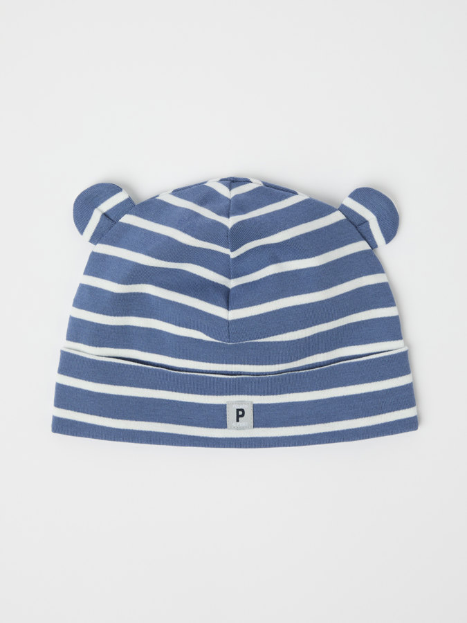 Stripey beanie with ears