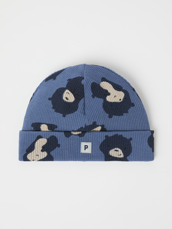 Beanie with bear print