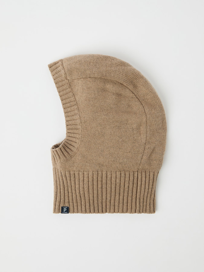 Knitted balaclava wool blend