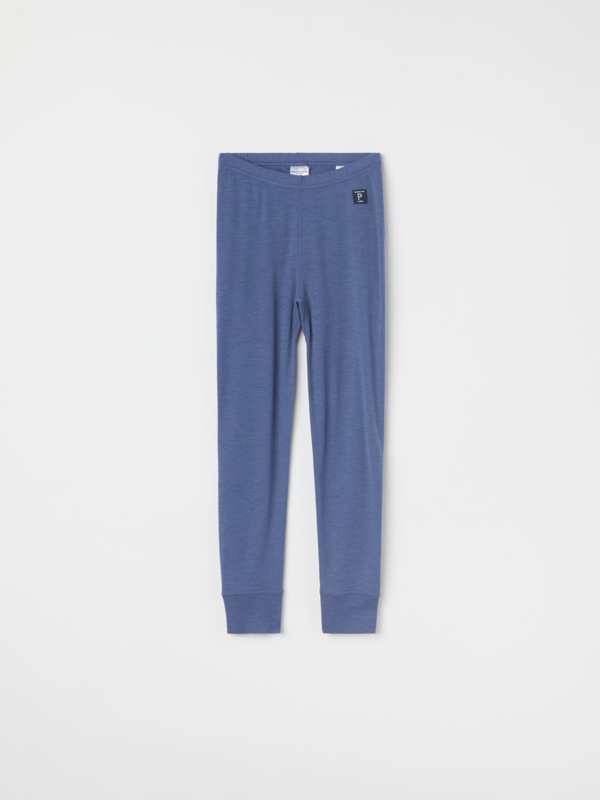 Solid color long johns in merino wool