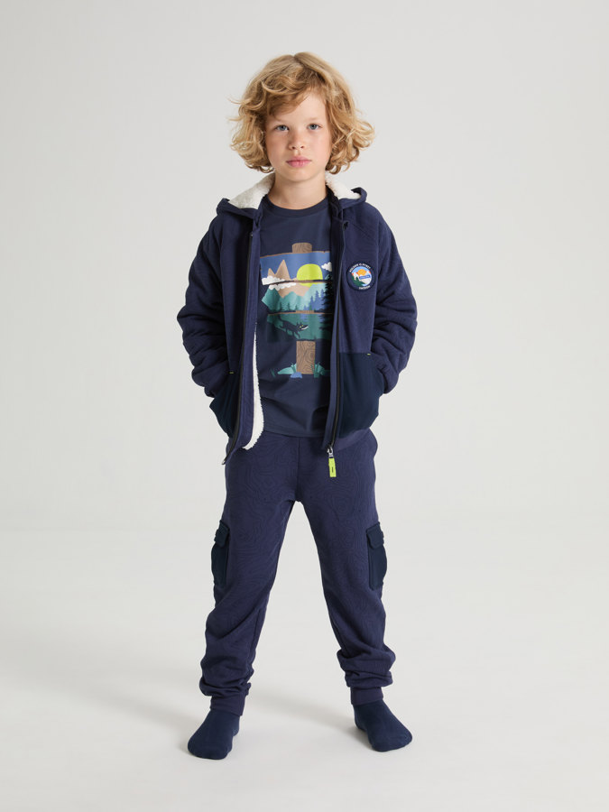 Sweattrousers with cargo pockets
