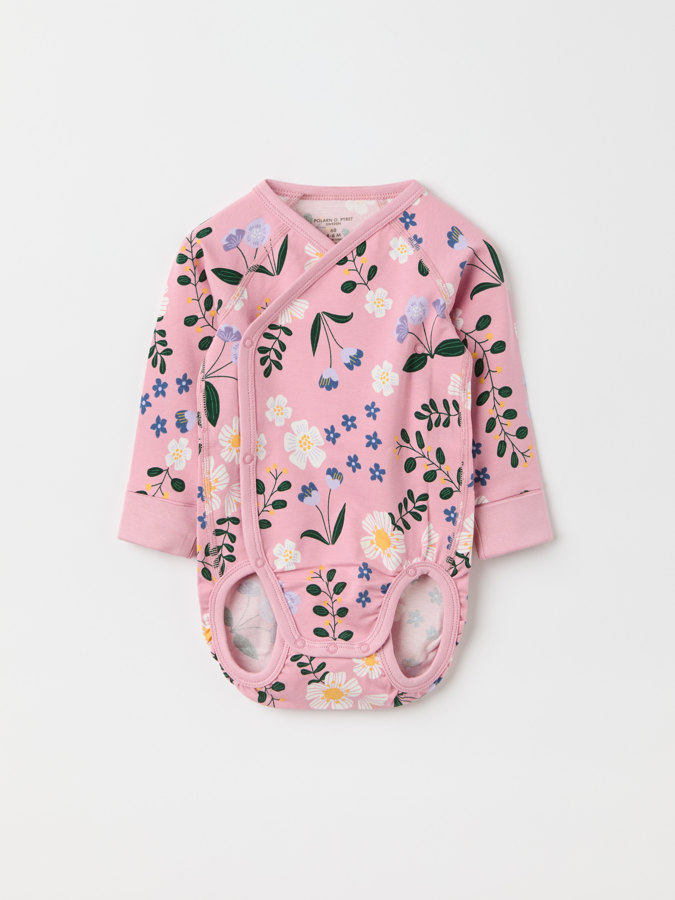 Floral extendable wraparound bodysuit