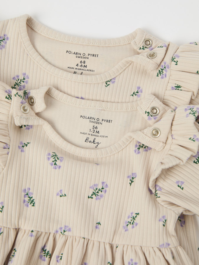 Floral ribbed dress Floral ribbed dress