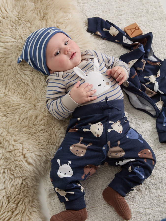 Bunny sweatpants with brushed inside