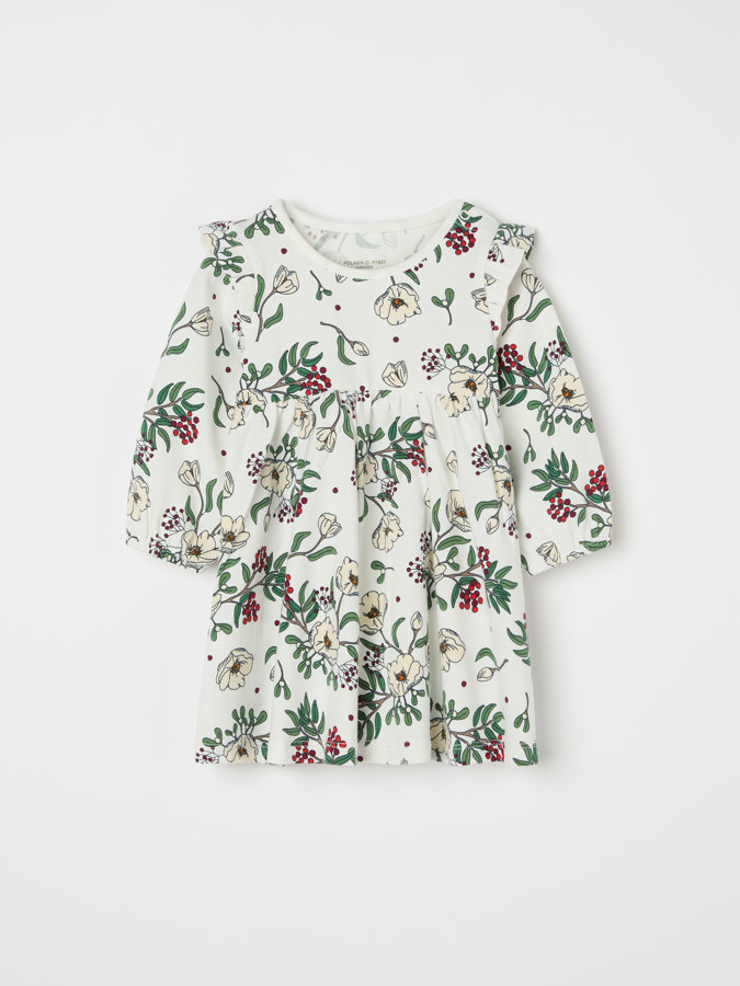 Floral dress with ruffles