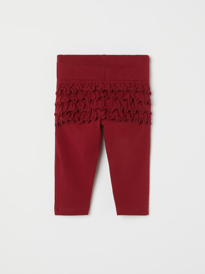 Leggings with ruffles