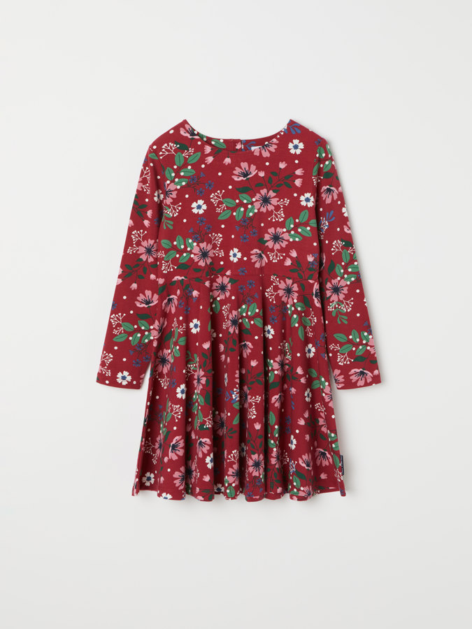 Christmas floral twirl dress