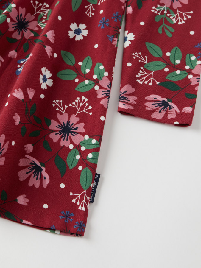 Christmas floral twirl dress