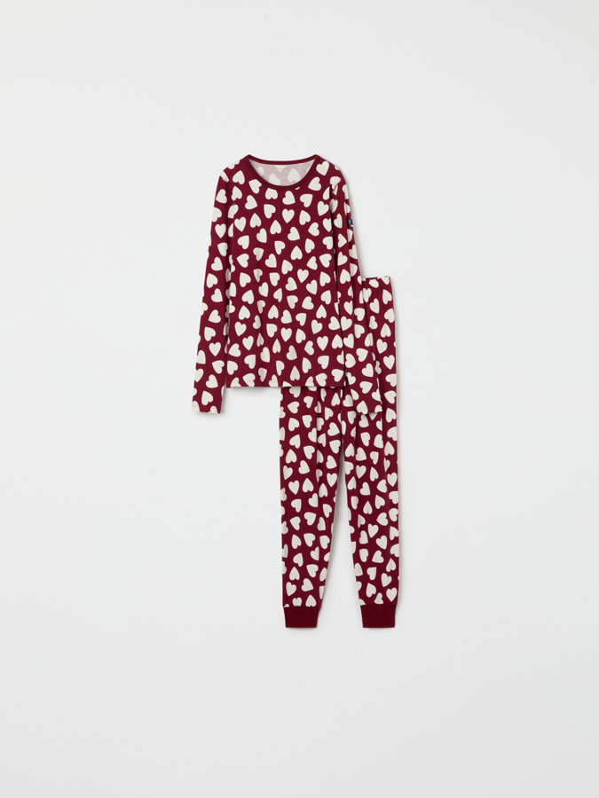 Adult pyjamas with heart print