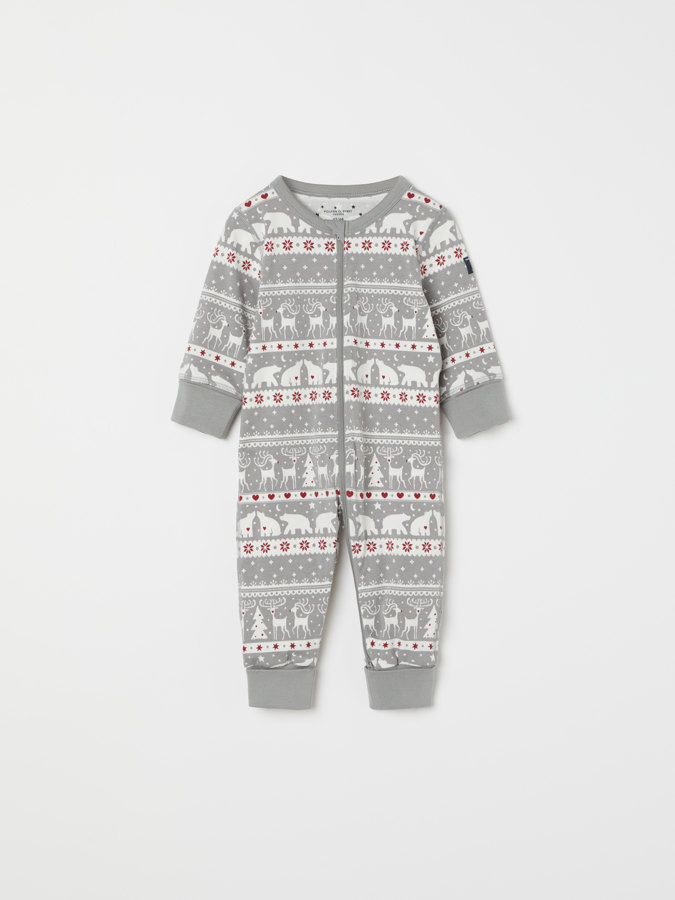 Jacquard sleepsuit