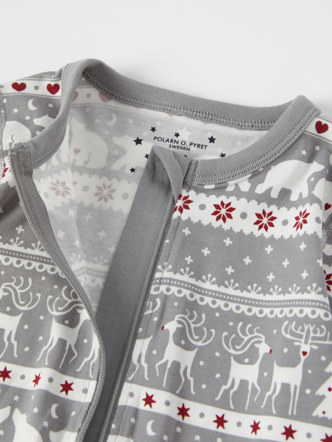 Jacquard sleepsuit