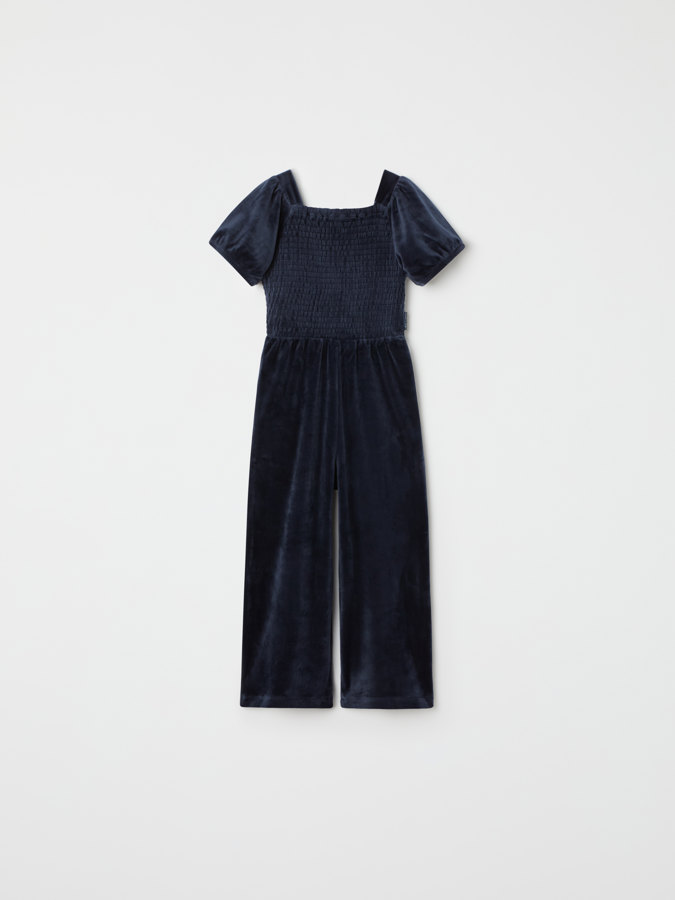 Jumpsuit with puff sleeves
