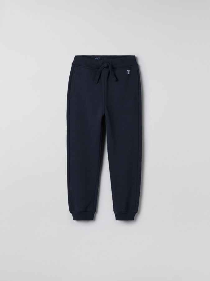 Solid color sweatpants with pockets