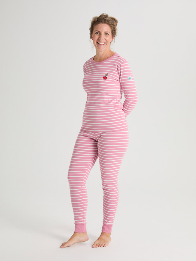 Striped Moomin set with top and pants for adult