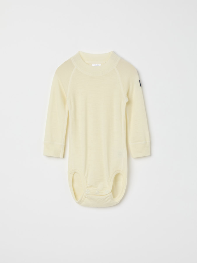 Langärmliger Body aus Merinowolle