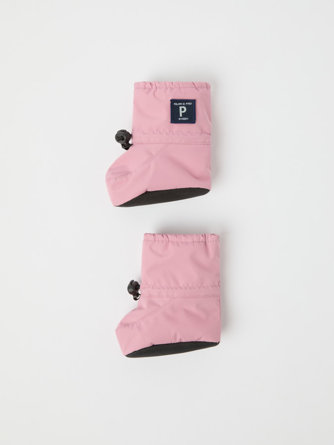 Padded booties for baby
