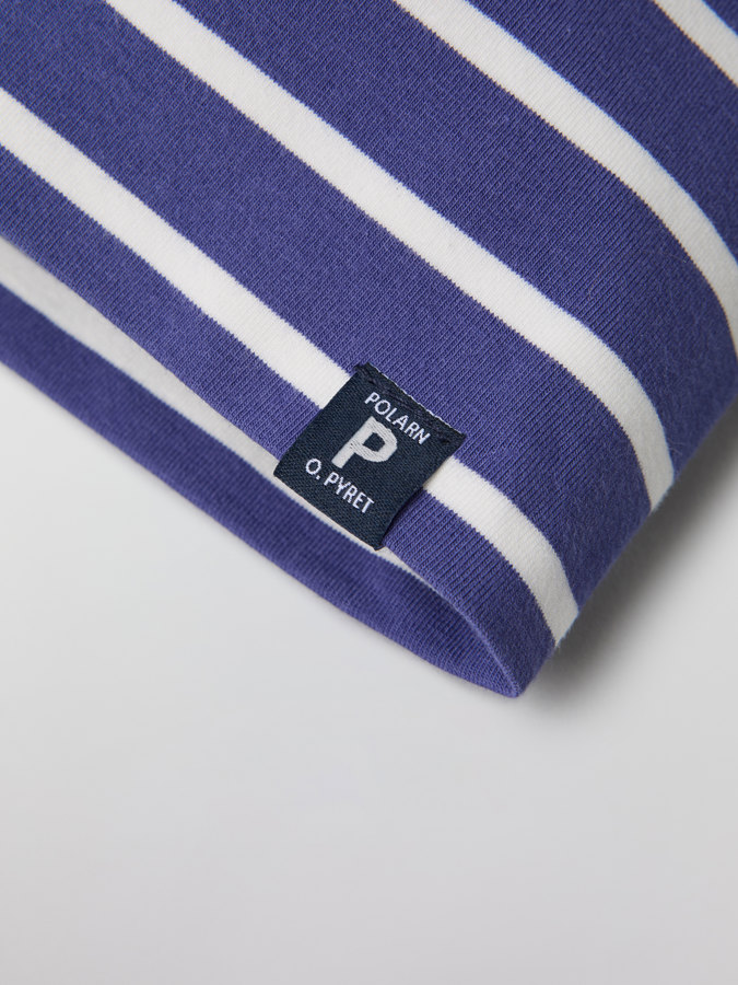 Striped jersey beanie