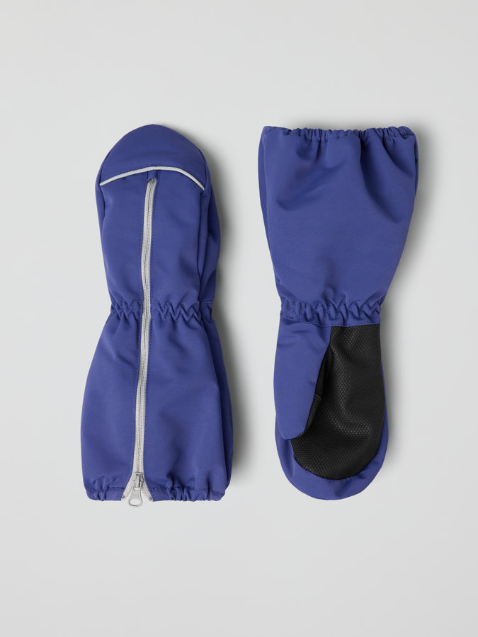 Waterproof mittens with zipper