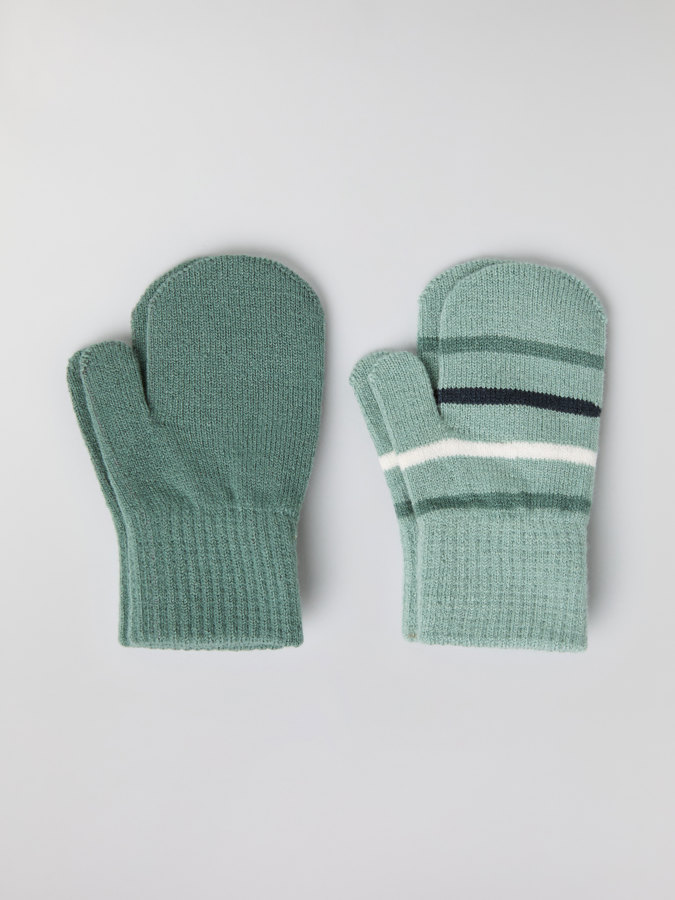 Knitted mittens, 2-pack