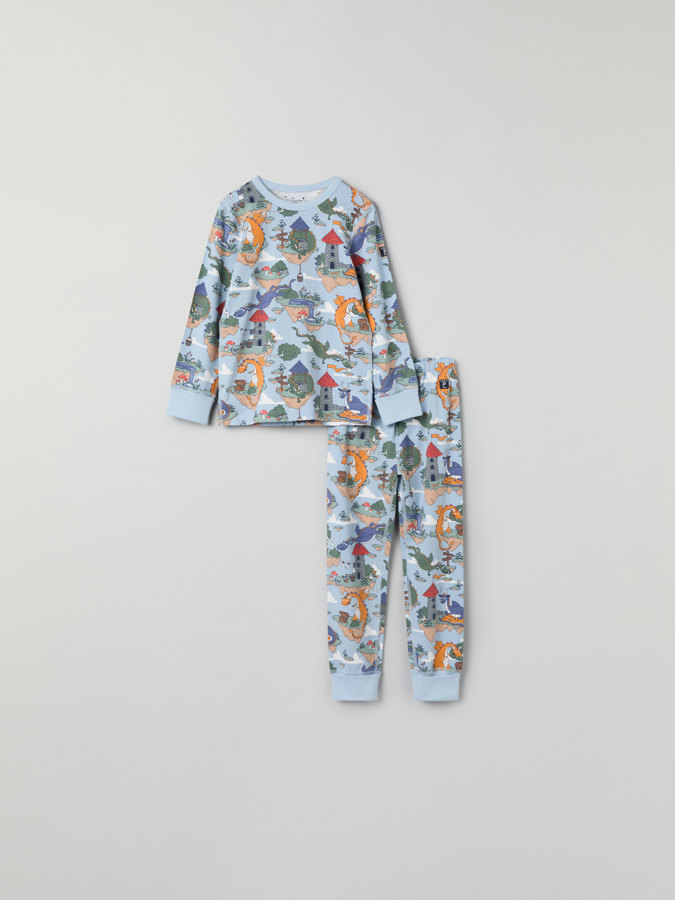 Pyjamas with dragon print
