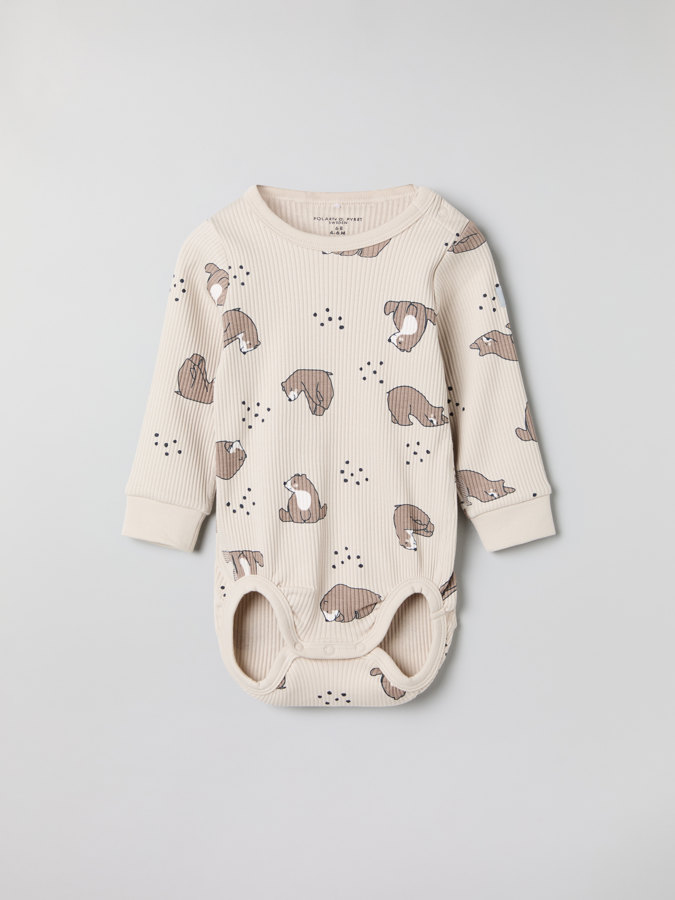 bodysuit with bear print bodysuit with bear print